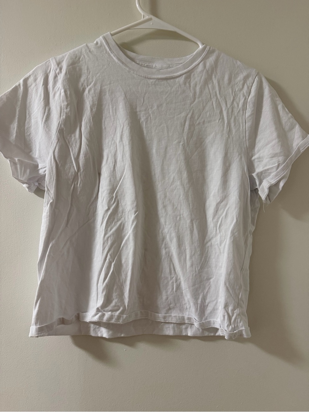 Abercrombie & Fitch White Short Sleeve Crew Tee